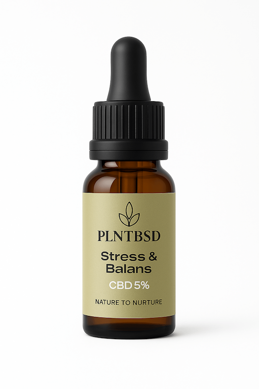 CBD olie 5% – natuurlijk supplement voor Stress & Balans – PLNTBSD