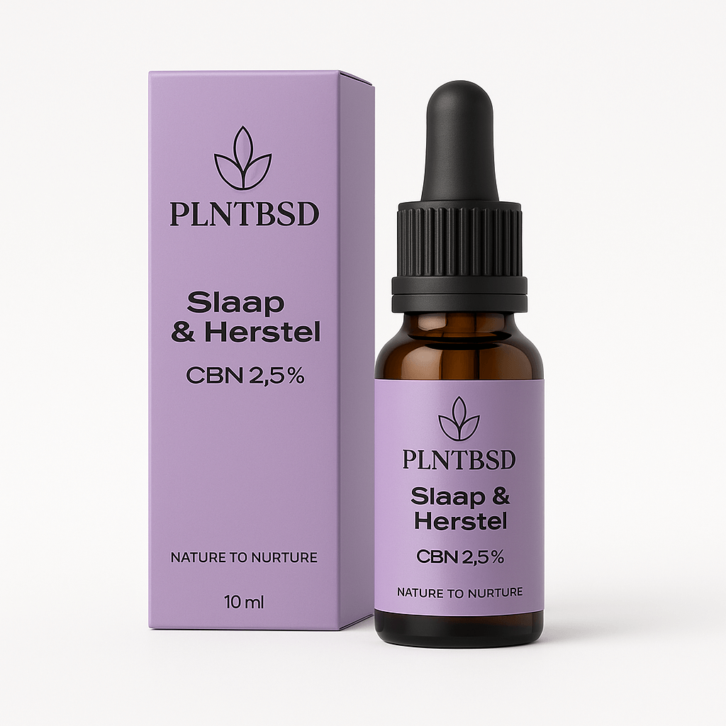 CBN 2,5 % olie 10ml – ondersteuning bij slaap en herstel – PLNTBSD
